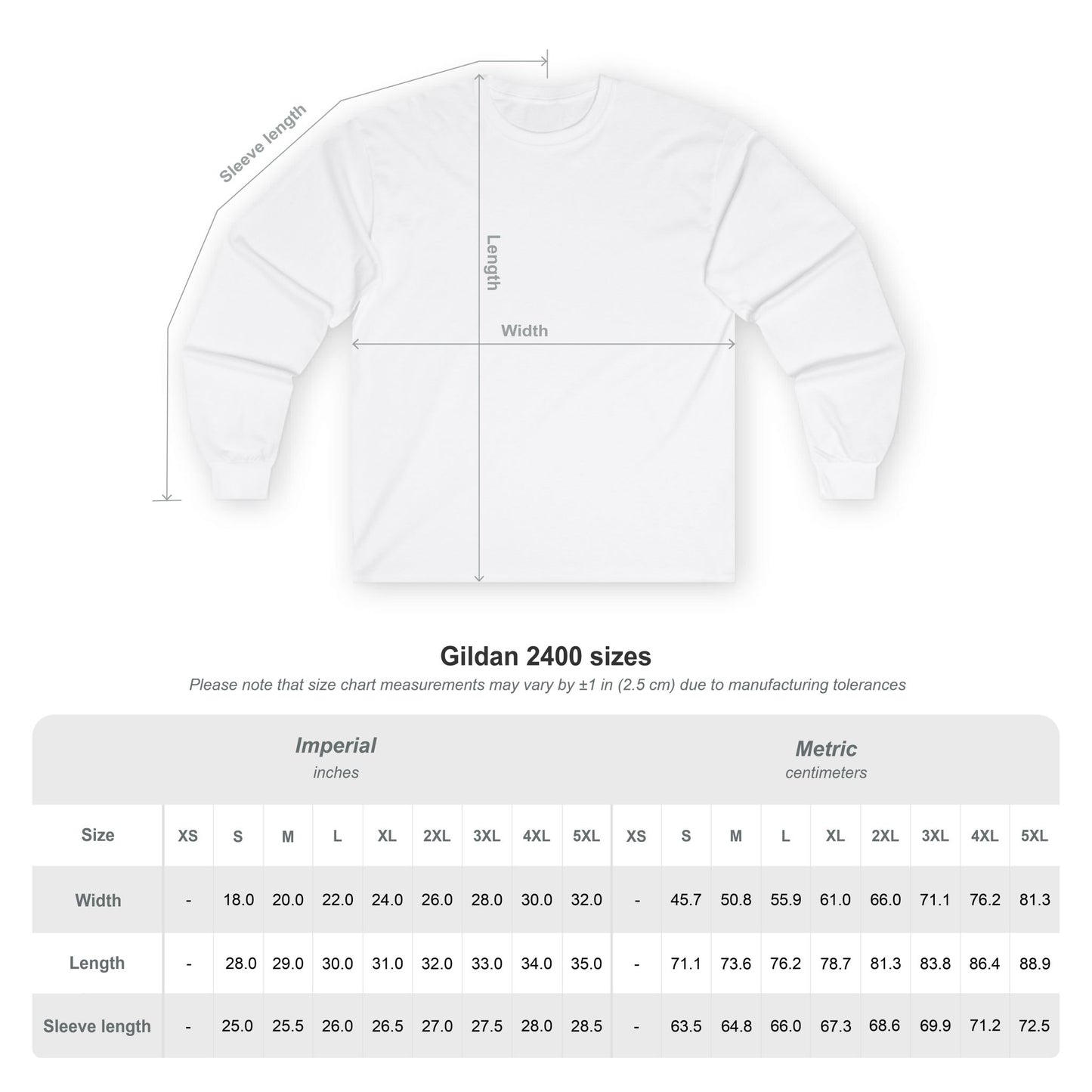 Basic Logo, Cotton Long Sleeve Tee