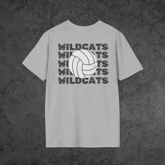Wildcats Volleyball - Distressed